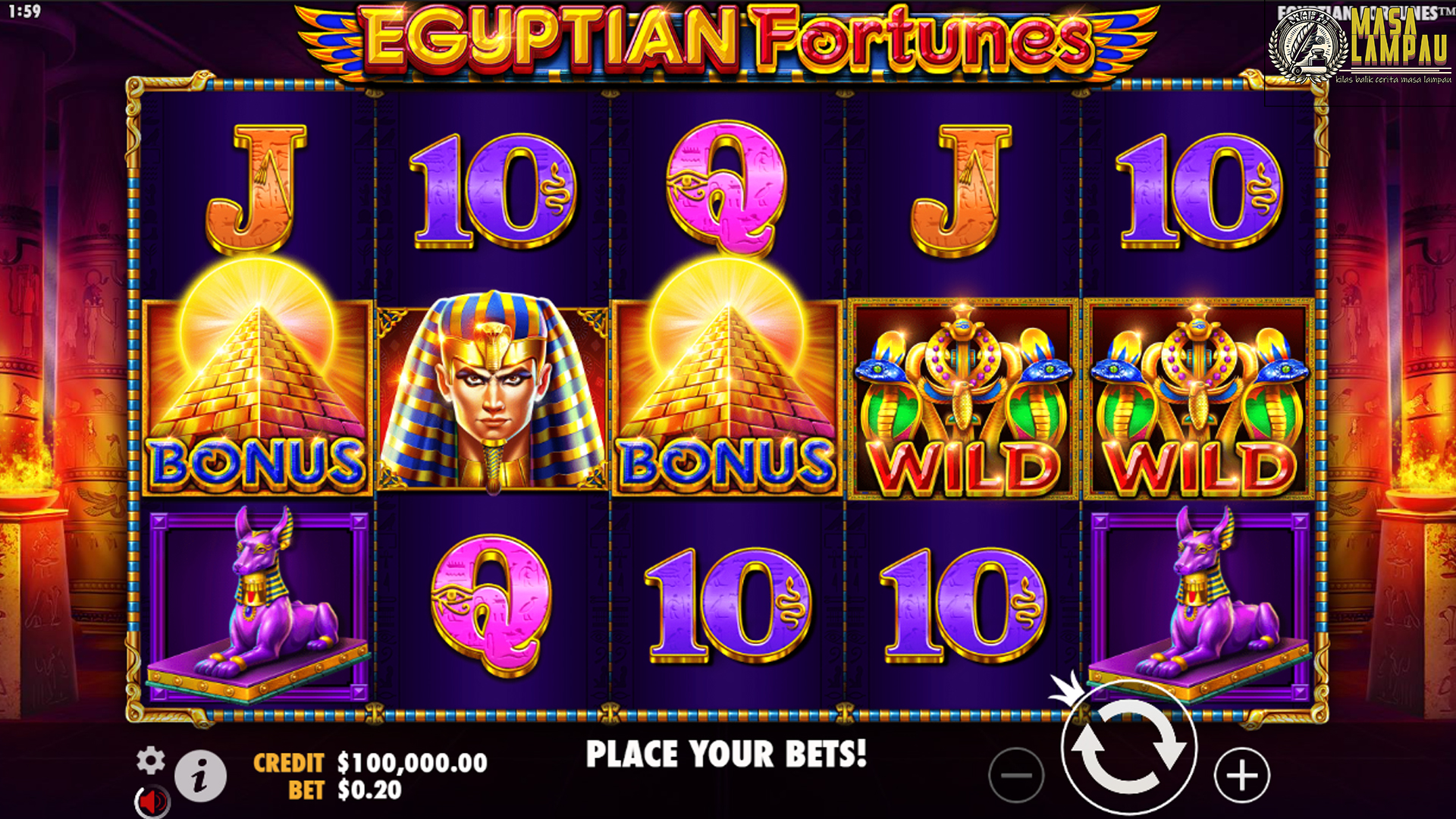 Egyptian Fortunes: Game Slot Online dengan Jackpot Terbesar