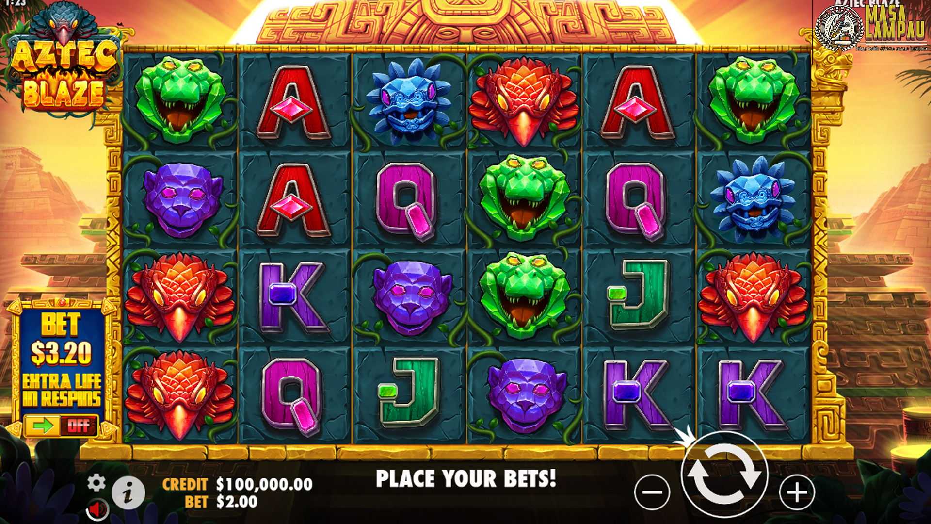 Slot Aztec Blaze: Putaran Gratis dan Jackpot yang Membara